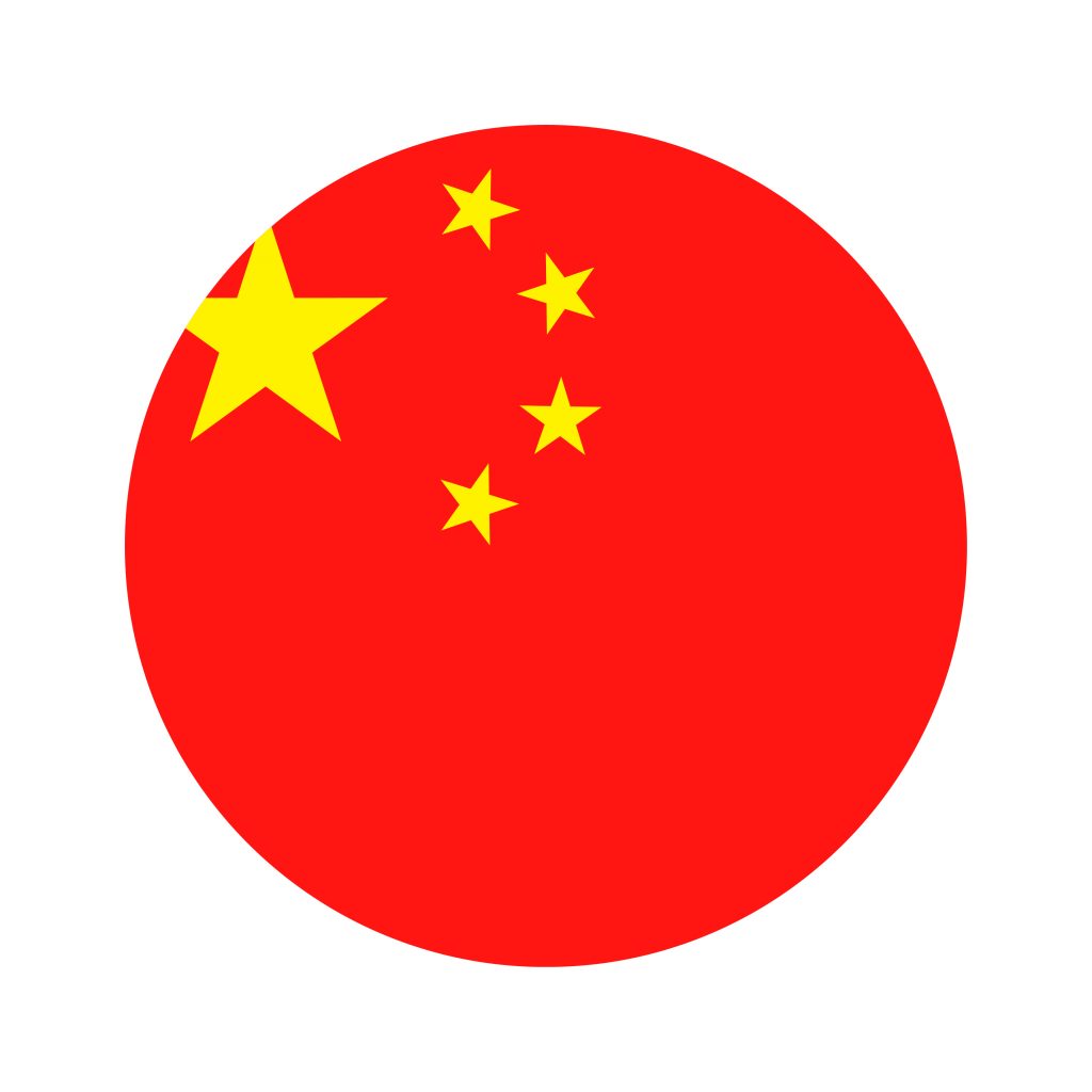 Флаг КНР В круге
